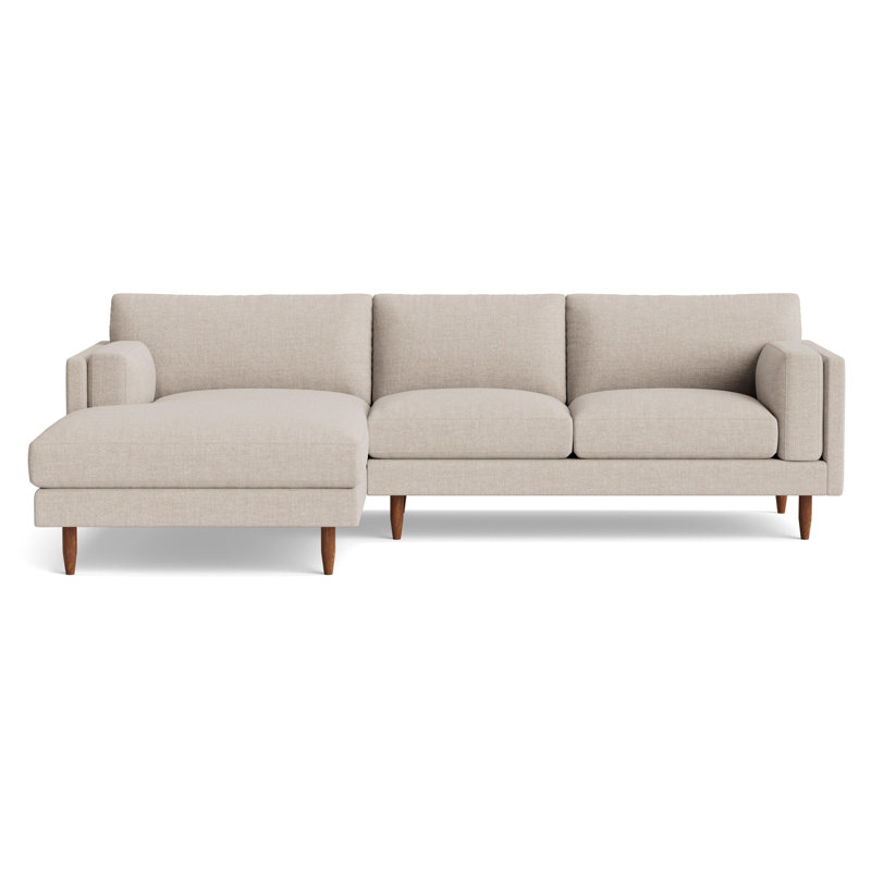 Skinny Fat Chaise Sectional, Left Hand Facing, Performance Weave - Natural