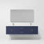 Ensemble de meuble-lavabo double mural 72 "avec miroir Geneva-87285995-91877472