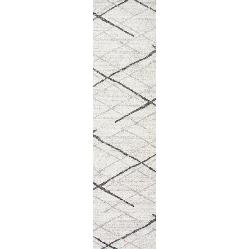 Rogin Geometric Area Rug, Runner 74 x 287cm