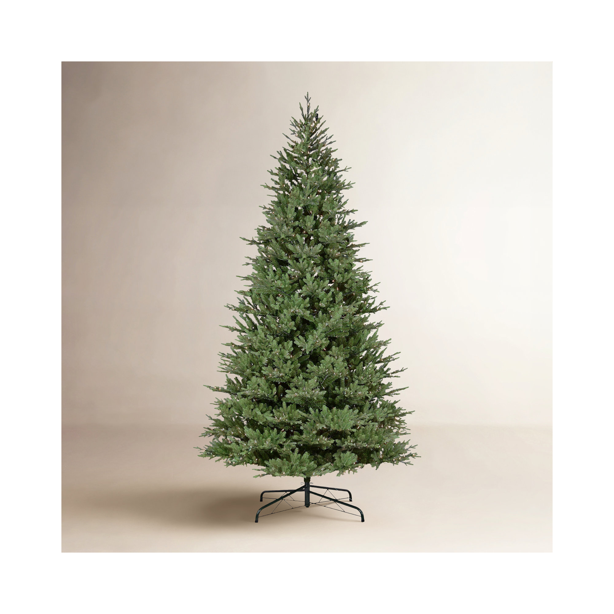 Lighted Artificial Fir Christmas Tree, 9'