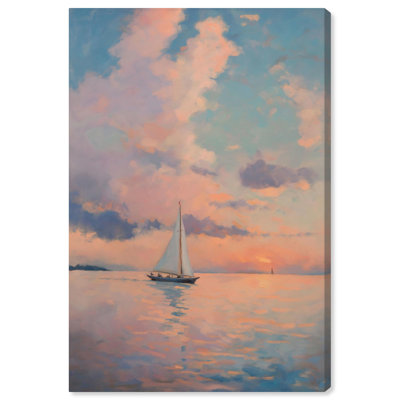Sailing Afternoon I Canvas Monet Coastal by Art Remedy