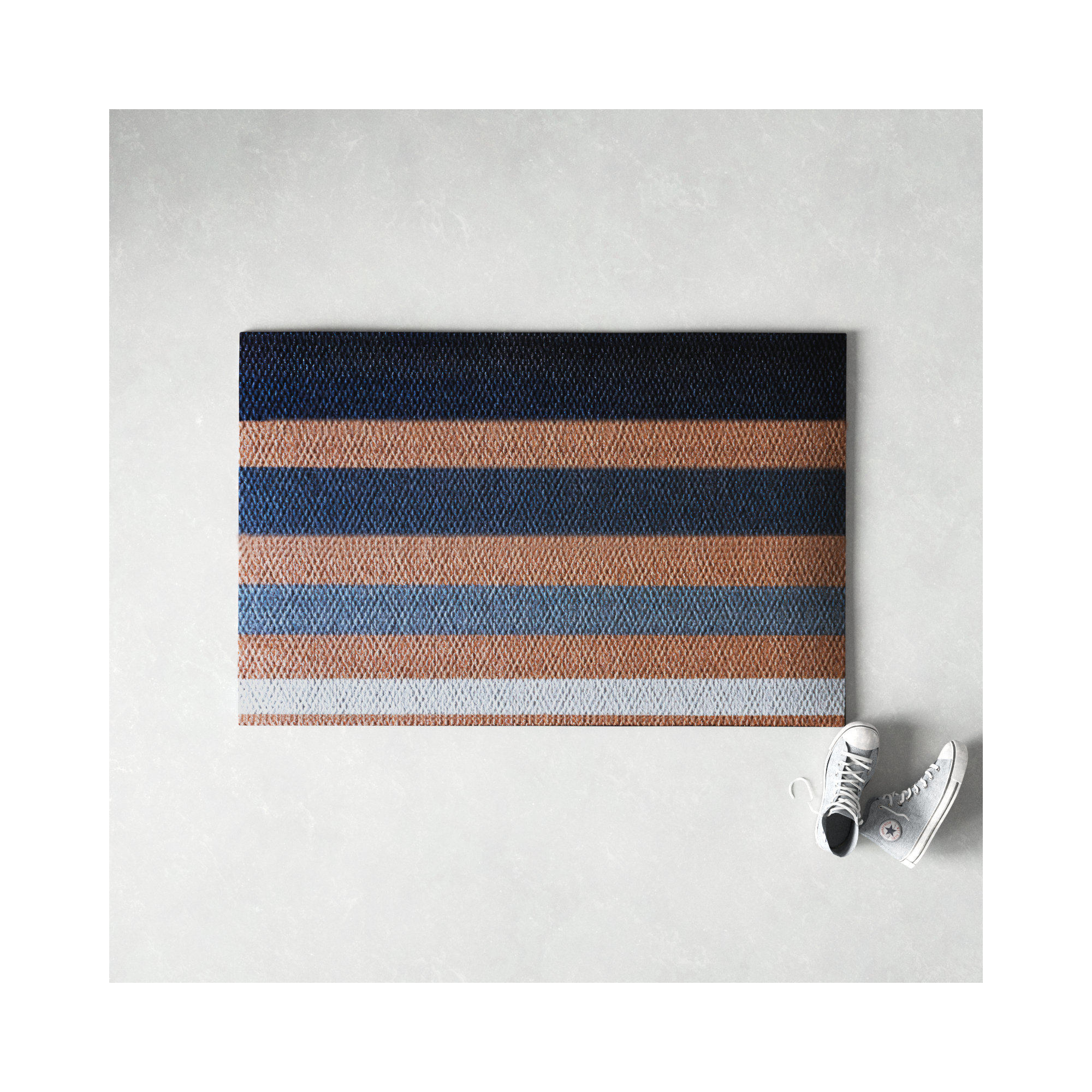 Neighburly Non-Slip Striped Doormat