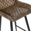 Upholstered Counter Stool with Metal Frame-2013280917