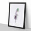 A Single Purple Flower in Abstract - Picture Frame Graphic Art Print-55629059-55629056
