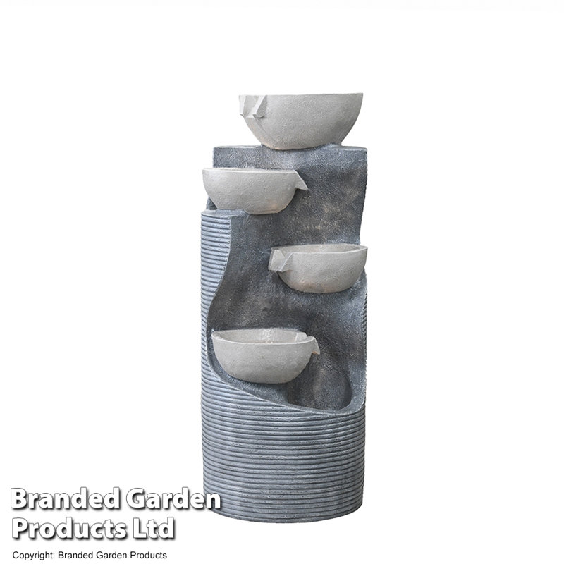 Outdoor Cascade Fountain with Lights