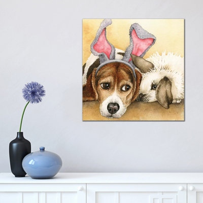 Bunny Friends by Tracy Lizotte - Painting on Canvas