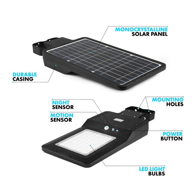 Wagan Outdoor LED Motion Sensor Flood Light with Solar Panels