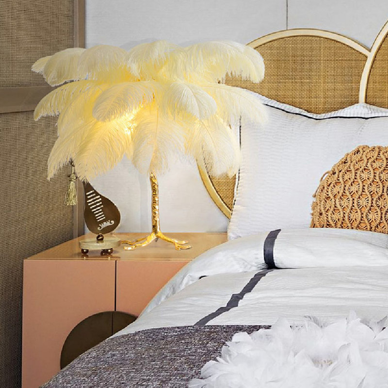 Geniah Resin Novelty Lamp, Beige