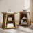 Rustic 3-Tier End Table With Storage – Vintage Wood Finish