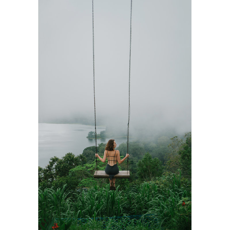Woman On The Swing by Oleh_Slobodeniuk - Wrapped Canvas Print, 122cm H x 81cm W x 3.8cm D