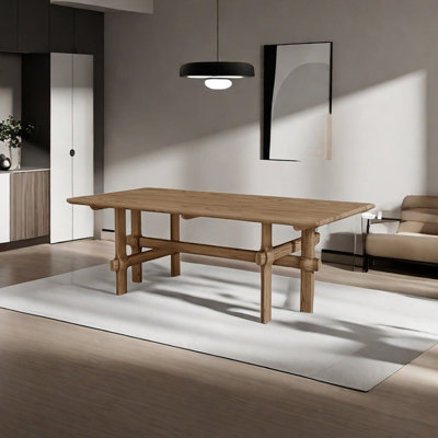Solid wood ash unique dining table by Sleek Surface Designs