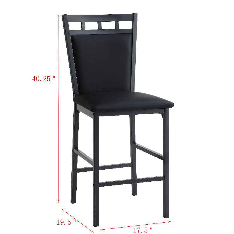 Chaise d'appoint Haverville, Noir