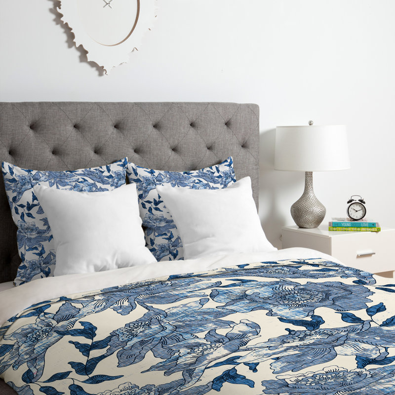 Ensemble de housse de couette Holli Zollinger, Housse de couette pour grand lit et 2 taies décor