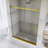 56-60 "W X 76" H Single Sliding Frameless  Shower Door-116309929