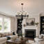 Lustre noir 39 po
