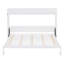 Lit escamotable double pleine grandeur, blanc