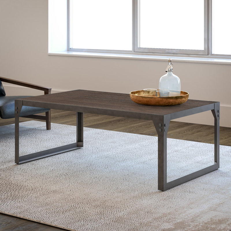 Table basse Pacie, Chêne brun / gris