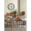 Mariners 52cm H Genuine Leather Upholstered Metal Upholstered Back Side Chair-449211476