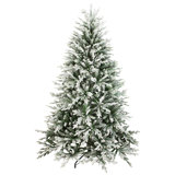 Real Touch Medium Flocked Snowcap Fir Artificial Christmas Tree - 6.5' - Unlit
