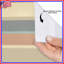 Rideaux de douche à rayures beige et gris extra long-305579404