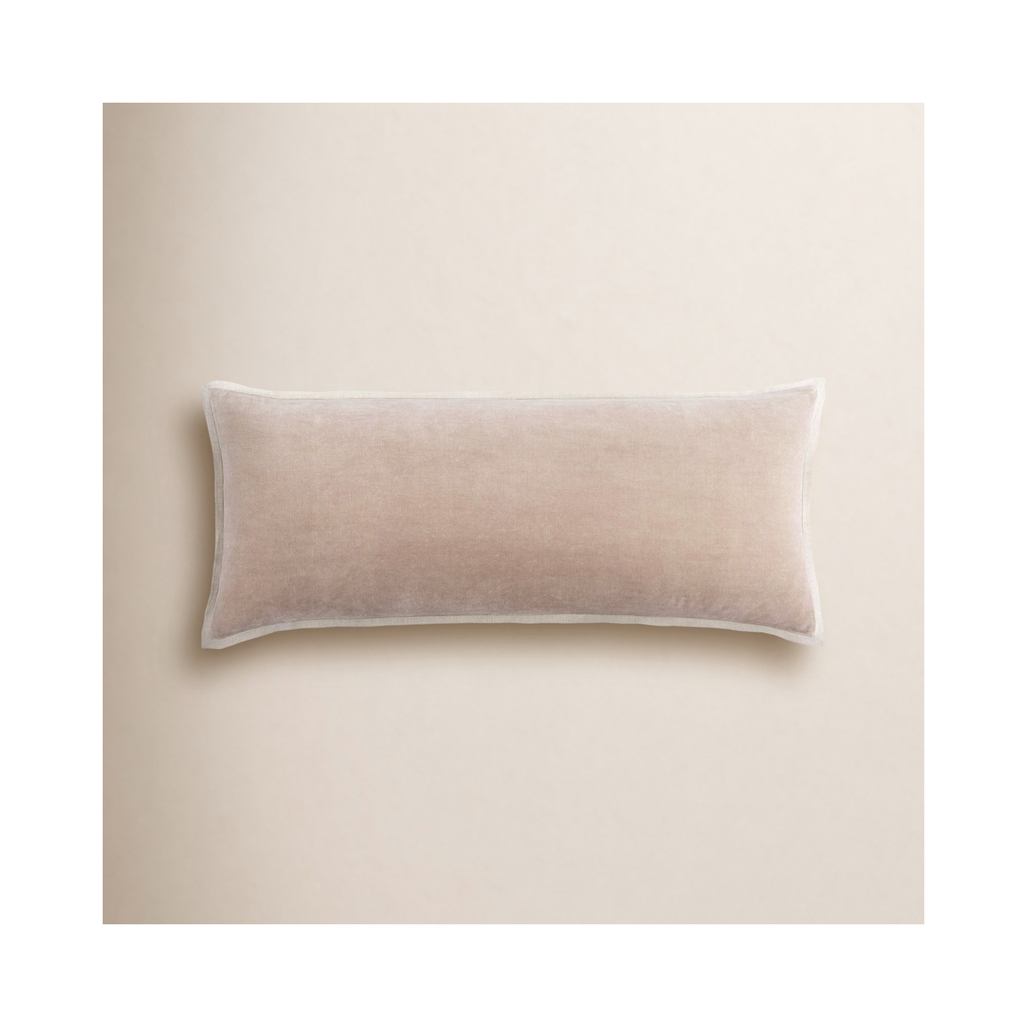 Gehry Velvet/Linen Decorative Pillow, Caramel, Pillow Cover Only - No Insert, 16"H x 40"W