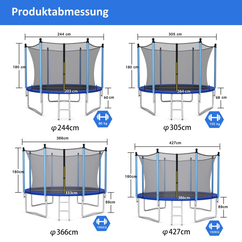 Marquand 12' Outdoor Trampoline
