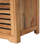 Solid Wood Shutter Oak-Ish Shoe Bench, 3 Drawer