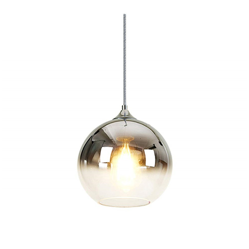 1 - Light Single Pendant, Sliver, 120cm H x 20cm W x 20cm D