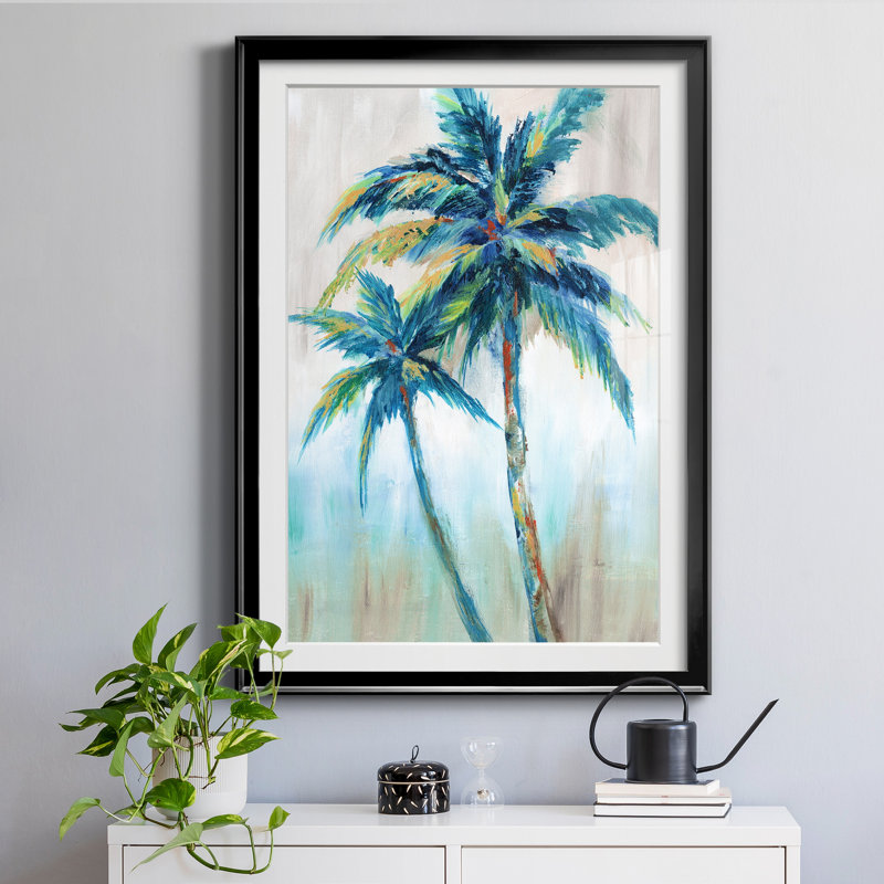 «Bright Breeze II» par Nan - Reproduction d'art sur papier encadrée, H 30,5 po x l 42,5 po x P 1,5 po, Cadre noir