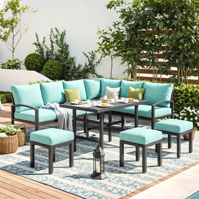 Crussell 9 - Person Patio Conversation Sets with Cushions