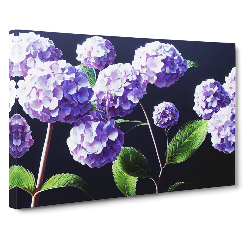 Hydrangea Flower View Vol.4 - Wrapped Canvas, 35cm H x 50cm W x 3cm D