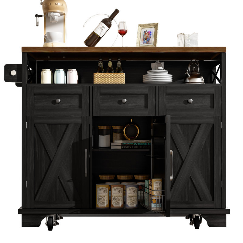 Kitchen Cart, Black