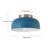 1-Blue white wrought iron industrial ceiling light