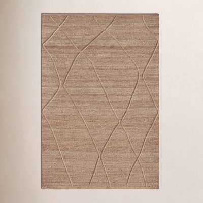 Albemarie Natural Hand-Woven Geometric Jute Rug