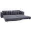 Canapé modulaire en L 110,75 po, canapé modulaire en velours côtelé, avec repose-pieds mobile, porte-gobelets, 8 coussins décoratifs, poche latérale, déplier dans un lit-656481728