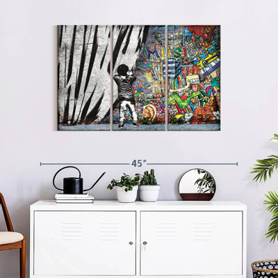 Music Music Behind The Curtain On Canvas 3 Pieces Set