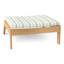Ashland Outdoor Teak Ottoman with Cushion-737309765-745062072-745062021