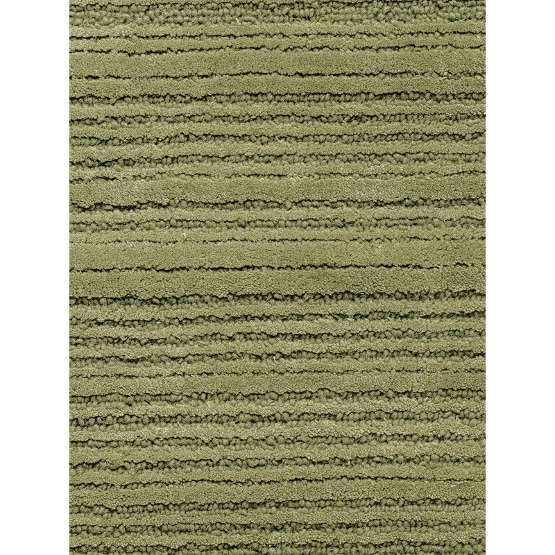 Nayash Collection Hand Tufted Area Rug, Rectangle  9 X 12 (FT), Green