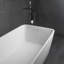 67" Rectangular Freestanding Solid Surface Resin Stone Bathtub 