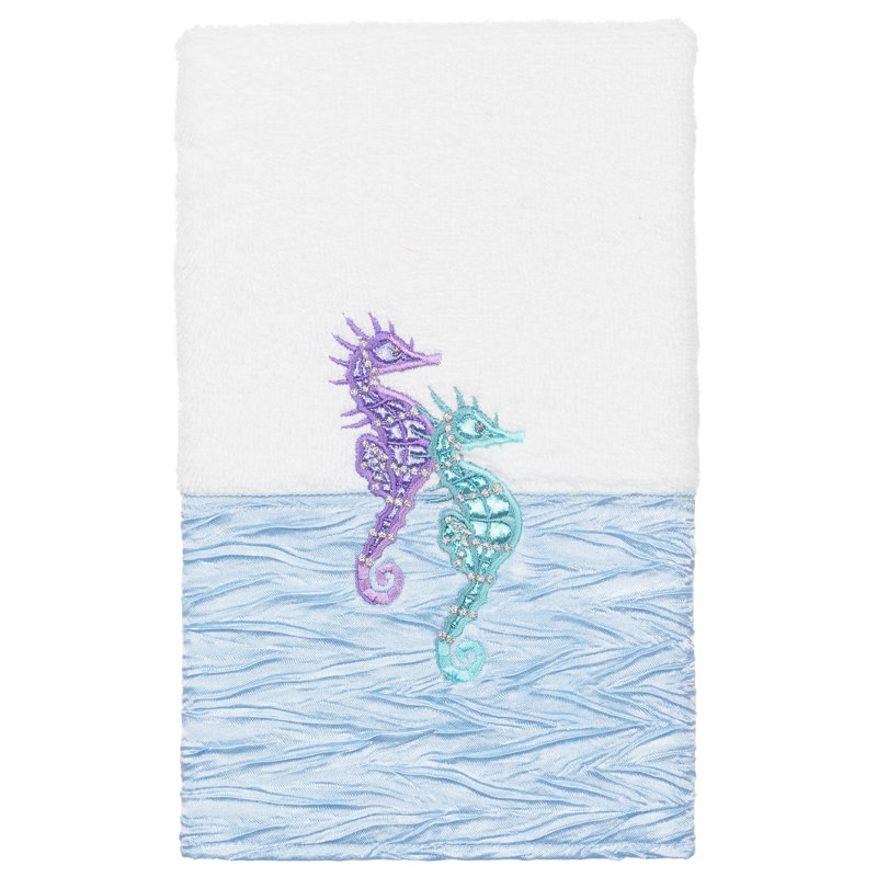 Ensemble de serviettes en coton Sofia, Blanc / Gris, Ensemble 3 serviettes de bain