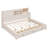 Wooden Daybed With 3 Storage Drawers-678083531