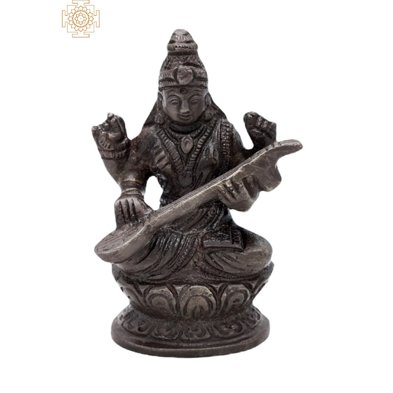 Petite déesse Saraswati, Brun