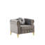 Canapé Chesterfield en velours avec coussins ronds-729648188