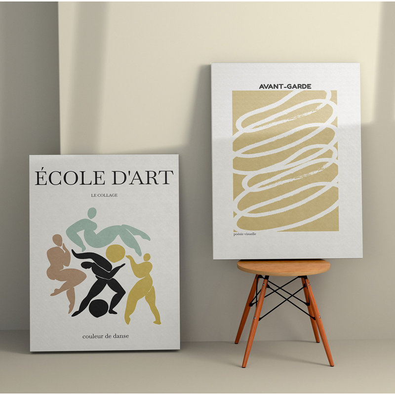 Élégantes peintures sur toile décoratives (2 pièces), 19,7 po x 27,6 po chacune | 100% toile avec cadres 100% bois | Superbe art mural pour le salon et la chambre à coucher, parfait pour la décoration intérieure et les idées de cadeaux