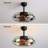 20" Caged Ceiling Fan Ceiling Fan with Quiet DC Motor and Remote Control