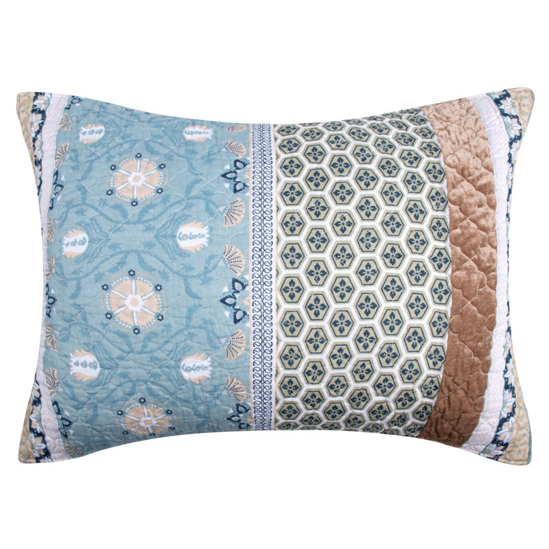 Greenland Home Fasions Thalia Blue King Sham, 20x36, King