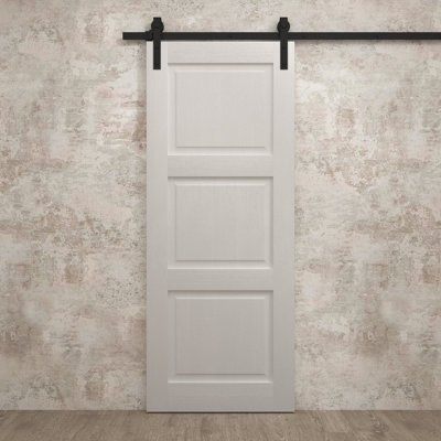 Porte de grange moderne | Ego 5010 | Ensemble de quincaillerie lourde pour rails | Portes intérieures solides