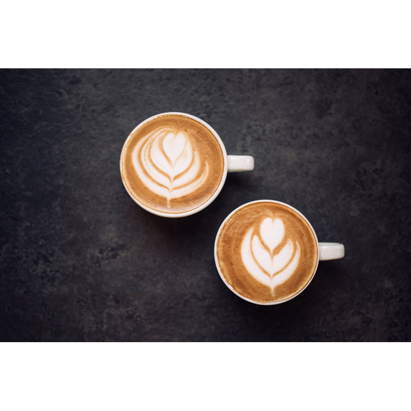 Cups Of Coffee - Wrapped Canvas Print, 20cm H x 30cm W x 3.8cm D
