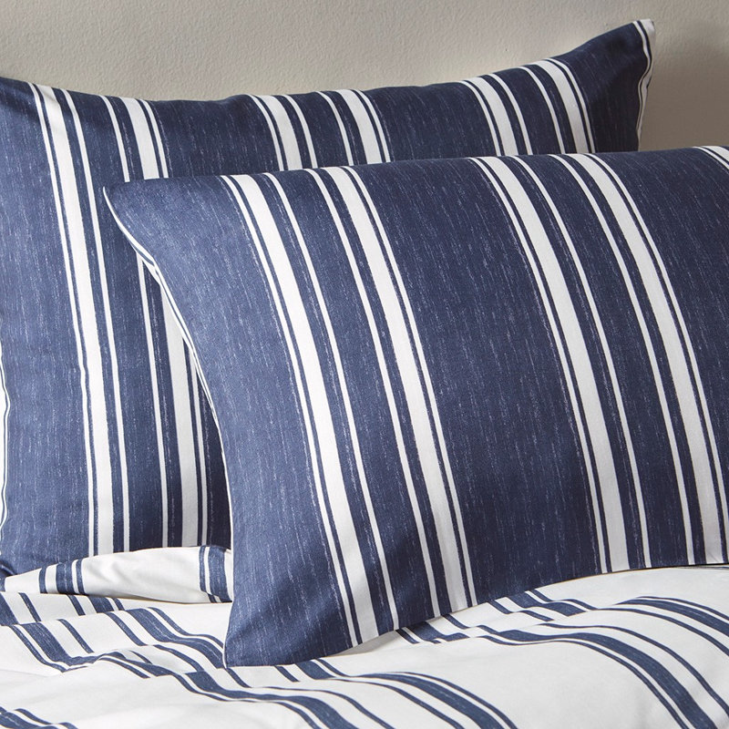 Ensemble d'édredon , Édredon double / grand + 1 taie décorative stand, Bleu marine