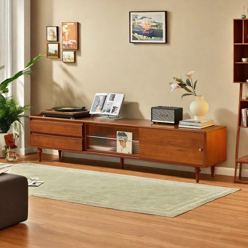 Meuble télé avec rangement Vintage, 78.74"